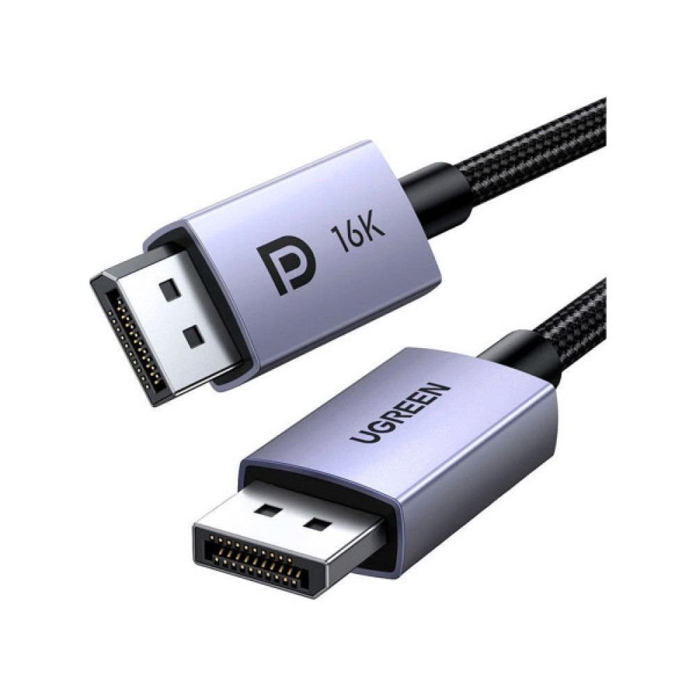 Кабель мультимедійний DisplayPort M to DisplayPort M 1.0m 16K DP118 black Ugreen (15383) Кабель мультимедійний DisplayPort M to DisplayPort M 1.0m 16K DP118 black Ugreen (15383)