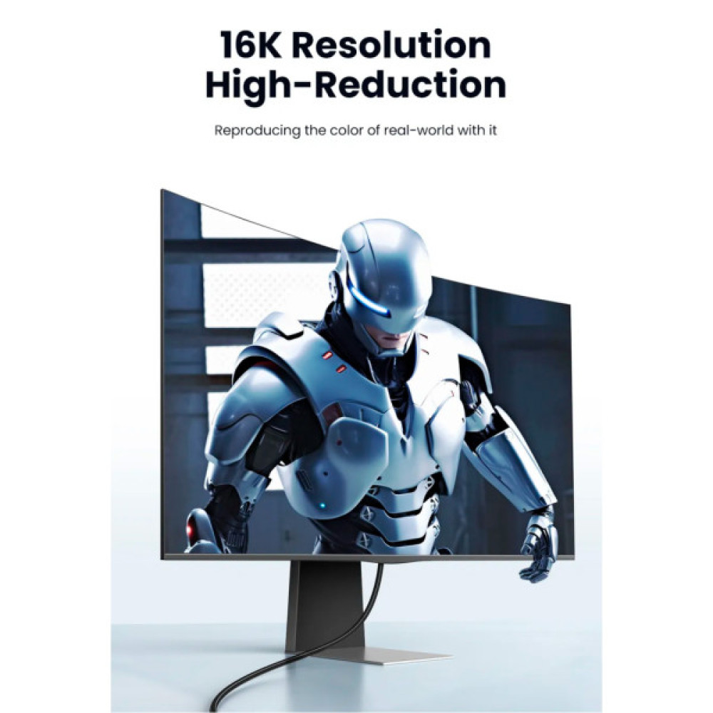 Кабель мультимедійний DisplayPort M to DisplayPort M 1.0m 16K DP118 black Ugreen (15383) Кабель мультимедійний DisplayPort M to DisplayPort M 1.0m 16K DP118 black Ugreen (15383)