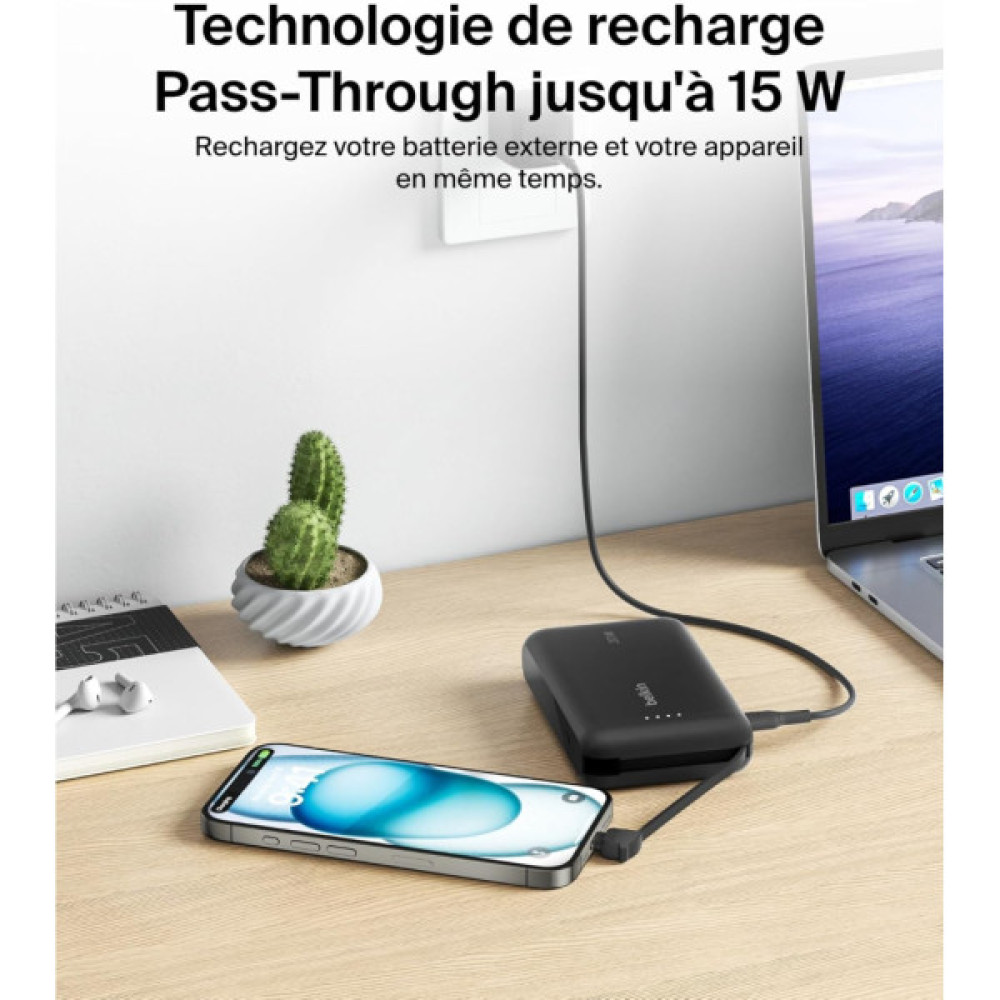 Батарея універсальна Belkin 10000mAh, 20W, USB-C, Black (BPB021HQBK)