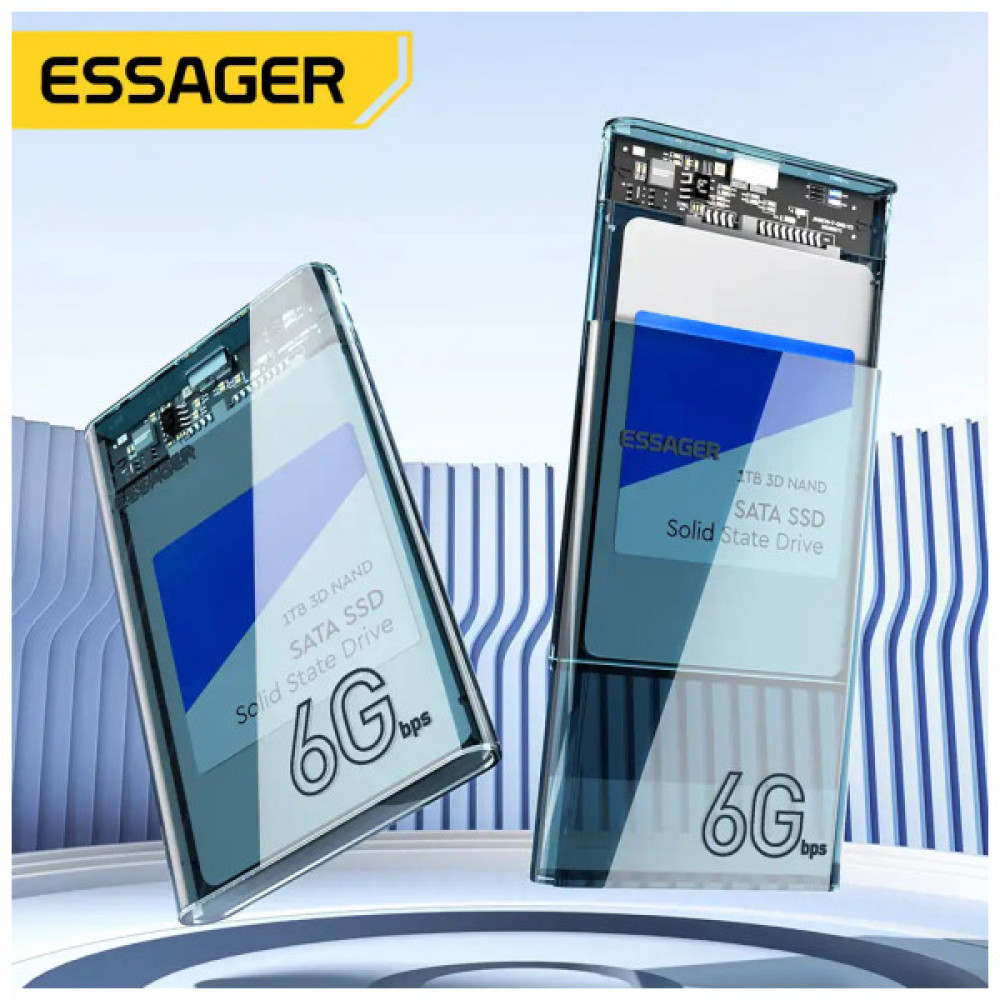Кишеня зовнішня Essager HDD Space SATA 3.0 Hard Drive 2.5 inch Enclosure (EYPS0-XZ20-P)