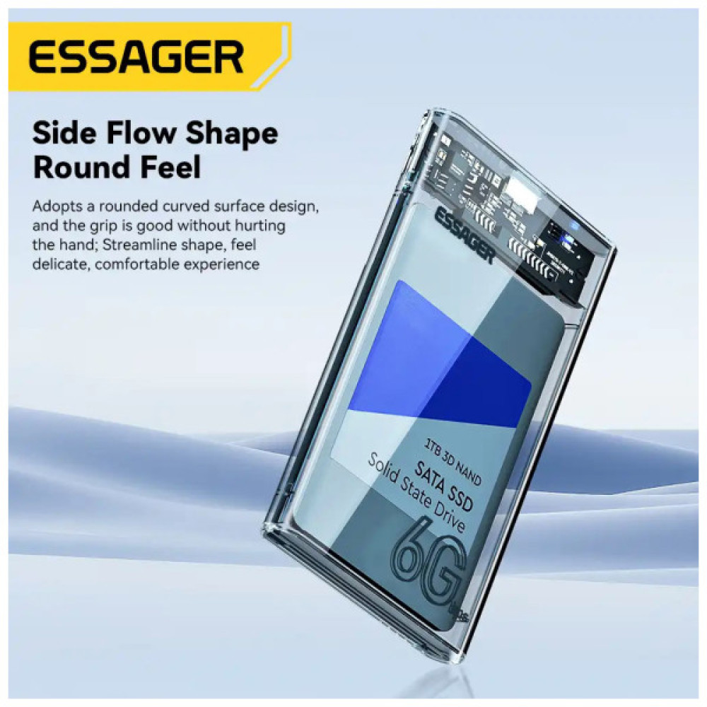 Кишеня зовнішня Essager HDD Space SATA 3.0 Hard Drive 2.5 inch Enclosure (EYPS0-XZ20-P)