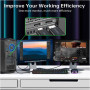 Кабель мультимедійний DisplayPort M to HDMI M 2.0m 4K60Hz Choetech (XDH01-BK)