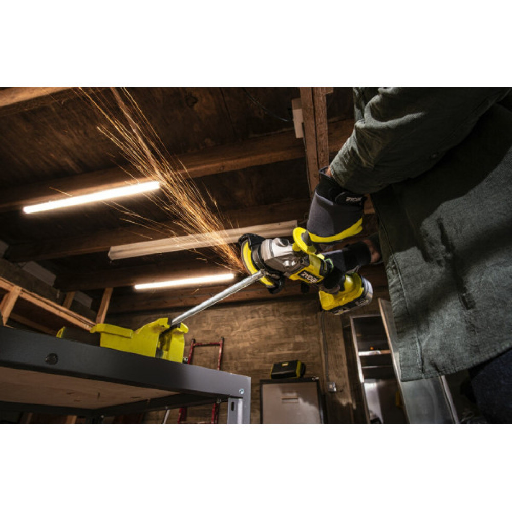 Шліфмашина кутова акумуляторна Ryobi ONE+ НР RAG18X-1C40S 125мм 18В 1х4А·год 9200об·хв 2.1кг сумка