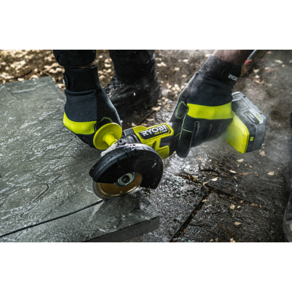 Шліфмашина кутова акумуляторна Ryobi ONE+ НР RAG18X-1C40S 125мм 18В 1х4А·год 9200об·хв 2.1кг сумка
