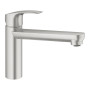 Змішувач для кухні Grohe Via, довж.виливу - 222мм, поворотний, 1важіль, супер сталь