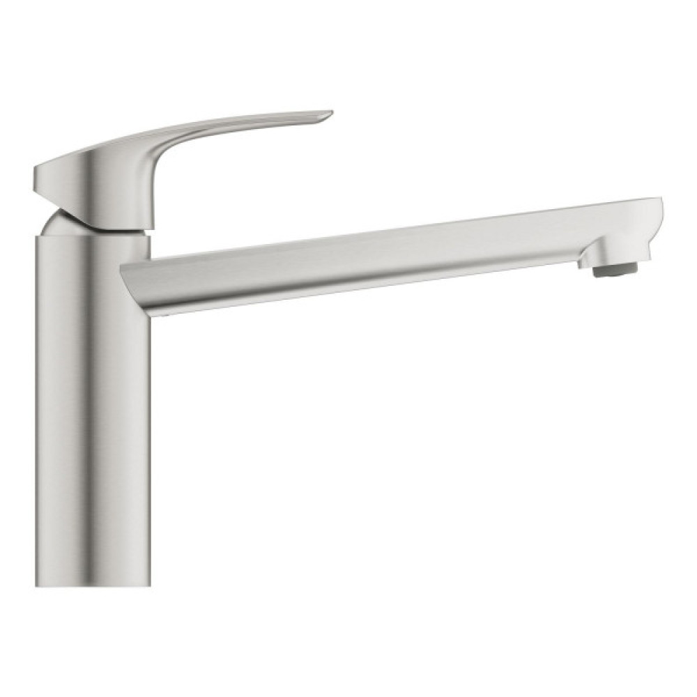 Змішувач для кухні Grohe Via, довж.виливу - 222мм, поворотний, 1важіль, супер сталь