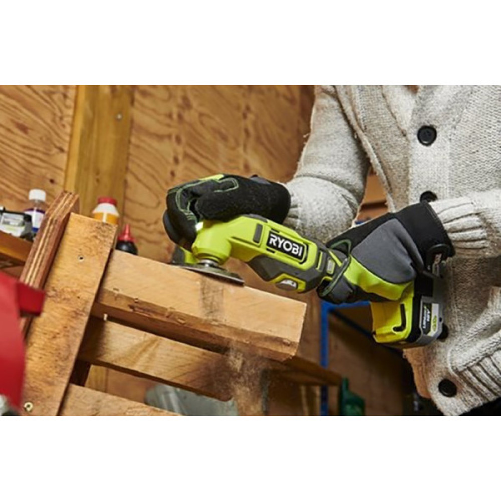 Багатофункціональний інструмент акумуляторний реноватор Ryobi ONE+ RMT18-0 18В 10000-20000об·хв кут коливань 3° 0.9кг без АКБ та ЗП