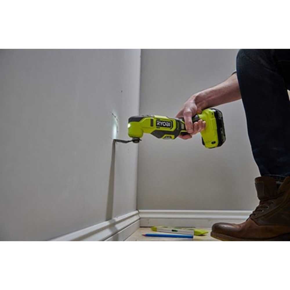 Багатофункціональний інструмент акумуляторний реноватор Ryobi ONE+ RMT18-0 18В 10000-20000об·хв кут коливань 3° 0.9кг без АКБ та ЗП
