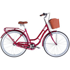 Велосипед Dorozhnik 28" CORAL Vbr рама-19" AL 2025 рубіновий (OPS-D-28-534)