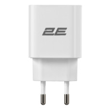 Зарядний пристрій 2E 25W USB-C PD white (2E-WC1USBC25W-W)