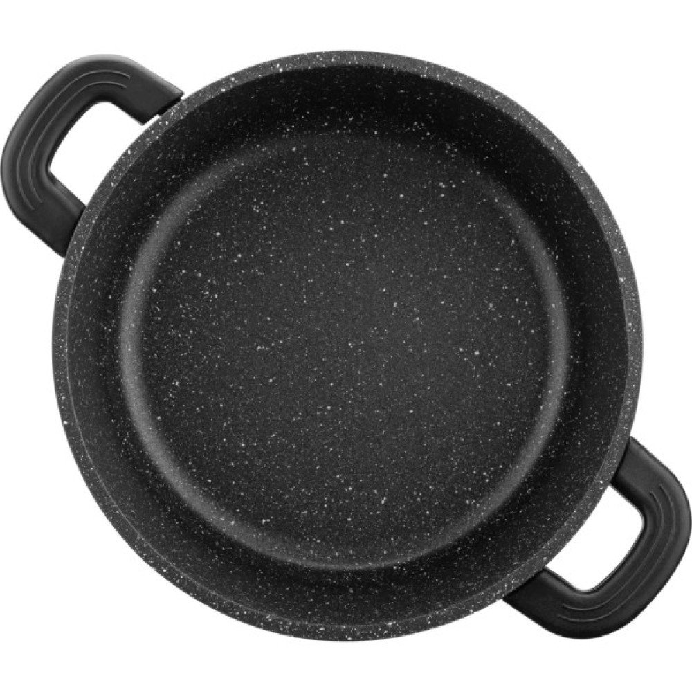 Каструля Ardesto Gemini Anzio скляна кришка 20 см 2,5 л чорна (AR2420GE)