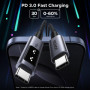 Дата кабель USB-C to USB-C 2.0m PD 100W L509 black Ugreen (35512)