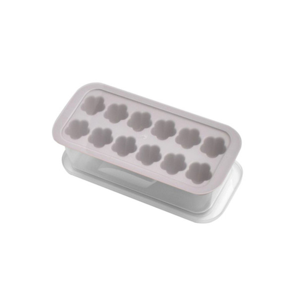 Форма для льоду Stenson з контейнером 27 х 12 х 7.5 см Сіра (R92456 grey)