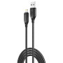 Дата кабель USB 2.0 AM to Lightning 1.0m braided black XO (NB235_L_Black) Дата кабель USB 2.0 AM to Lightning 1.0m braided black XO (NB235_L_Black)