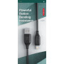 Дата кабель USB 2.0 AM to Lightning 1.0m braided black XO (NB235_L_Black) Дата кабель USB 2.0 AM to Lightning 1.0m braided black XO (NB235_L_Black)