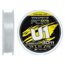 Флюорокарбон Favorite U1 FC 30m 3.0/0.285mm 13.2lb/5.97kg (1693.12.14)