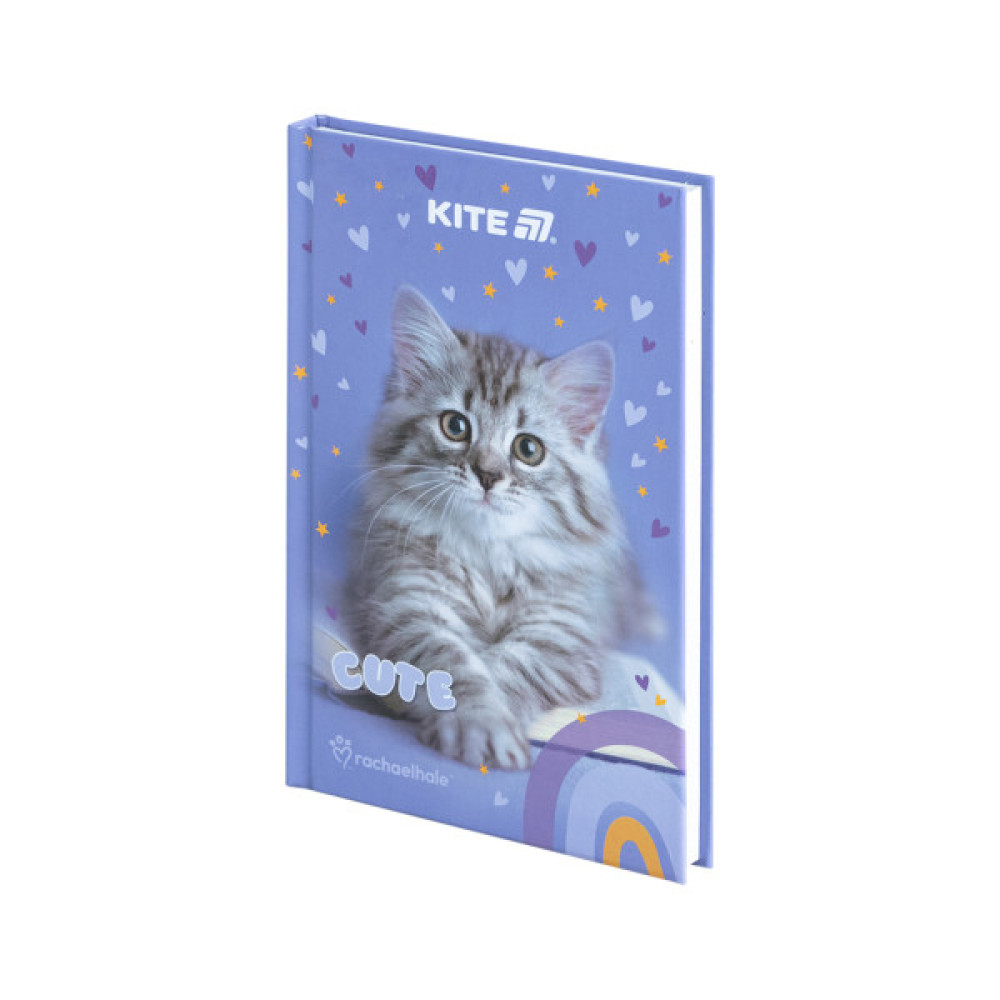 Блокнот Kite А6 Rachael Hale, тверда обкладинка, 80 аркушів, клітинка (R25-199)