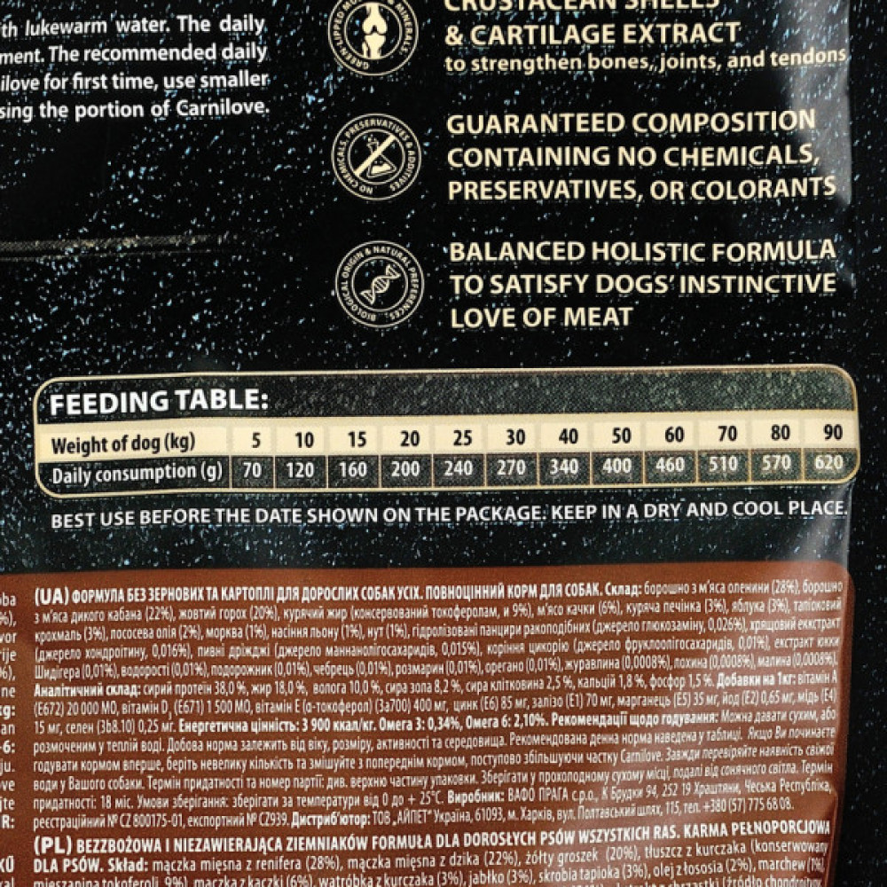 Сухий корм для собак Carnilove Adult Raindeer 1.5 кг (8595602508891)