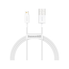 Дата кабель USB 2.0 AM to Lightning 1.0m 2.4A white Baseus (CALYS-A02)