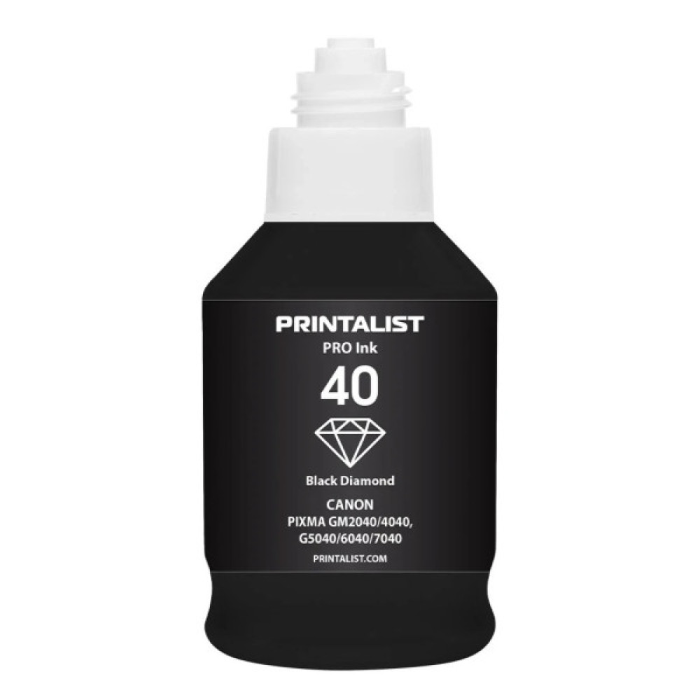 Чорнило Printalist Canon GI-40 для G5040/G6040 190г Black Pigm. (PL40BP)