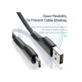 Дата кабель USB 2.0 AM to USB-C 3.0m black Essager (EXCT-LSC01)