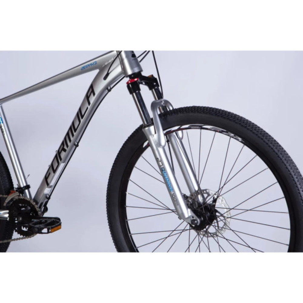 Велосипед Formula 27,5" ZEPHYR 2.0 DD рама-17" AL 2025 срiблястий (OPS-FR-27,5-011)