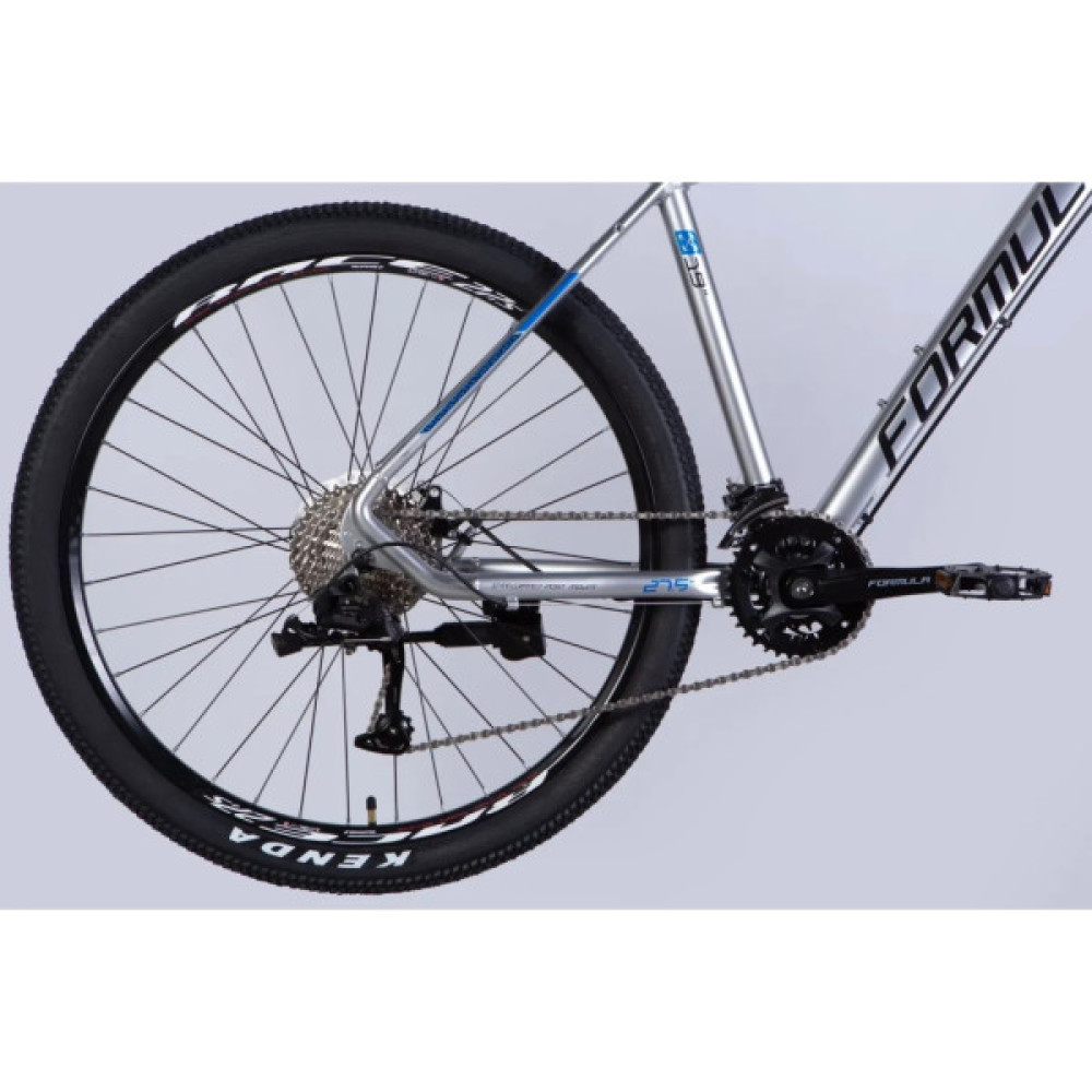 Велосипед Formula 27,5" ZEPHYR 2.0 DD рама-17" AL 2025 срiблястий (OPS-FR-27,5-011)