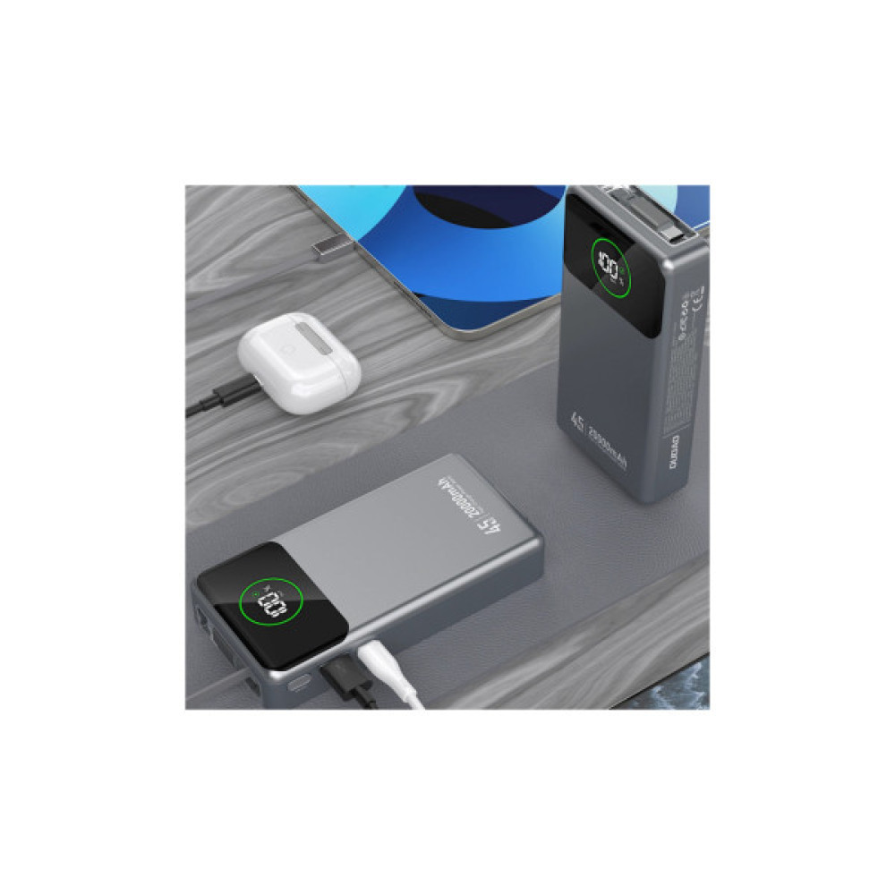 Батарея універсальна Dudao K31Pro 20000mAh 45W PD, QC, with built-in USB-C/Lightning cables (6977196682010)