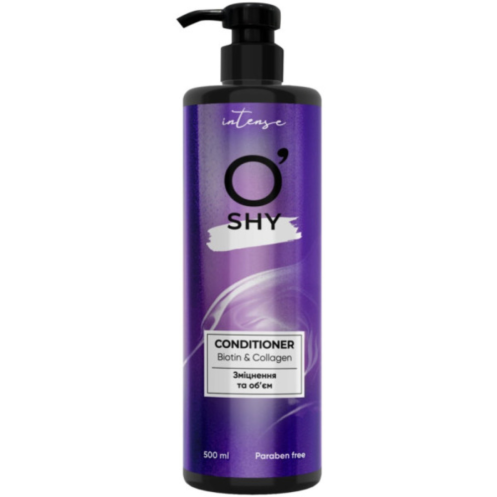 Кондиціонер для волосся O'Shy Intense Biotin & Collagen Зміцнення та об'єм 500 мл (4820263232989)