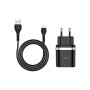 Зарядний пристрій HOCO C12Q Smart USB QC3.0 + cable Micro 18W Black (6931474716279) Зарядний пристрій HOCO C12Q Smart USB QC3.0 + cable Micro 18W Black (6931474716279)