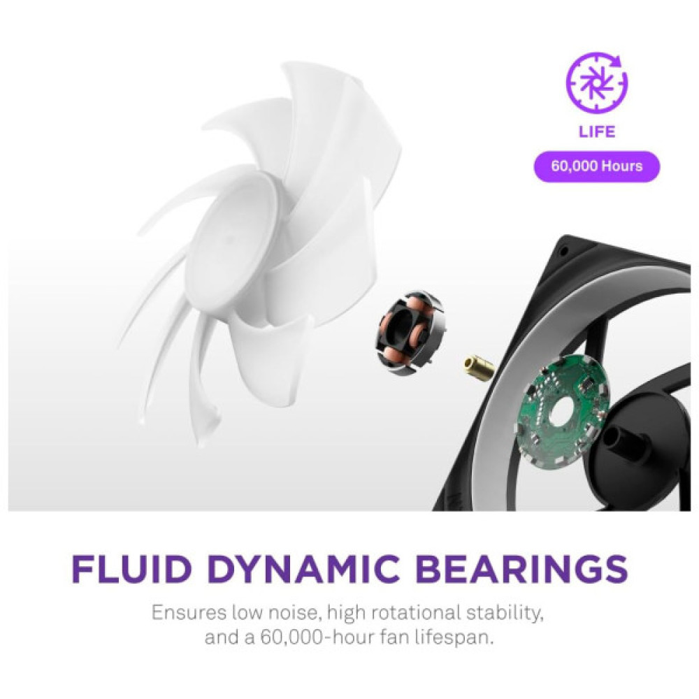 Кулер до корпусу NZXT F280 RGB Core Fan (Single Frame) - Black (RF-U28HF-B1)