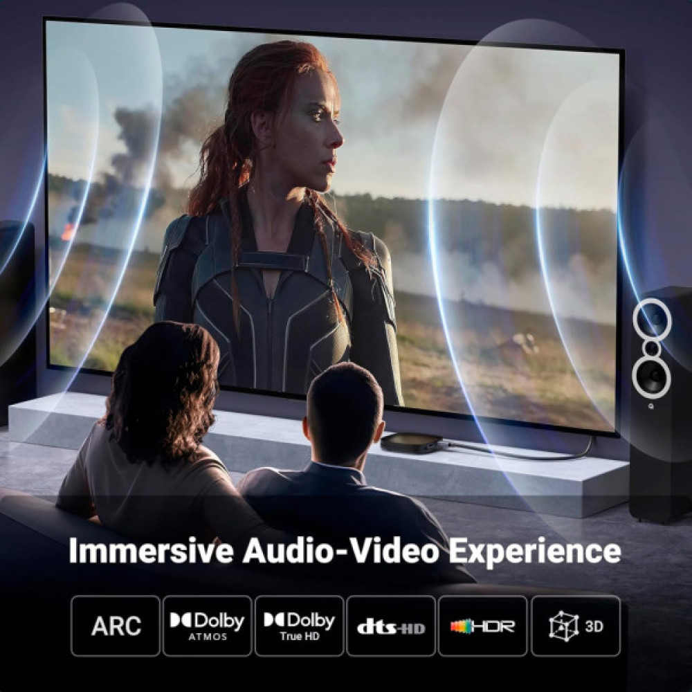 Кабель мультимедійний HDMI M to HDMI M 1.0m V2.0 4K60Hz HD153 black UGREEN (25297)