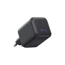 Зарядний пристрій Ugreen 2xUSB-C PD45W + 1xUSB QC3.0 GaN X527 gray (65156B)