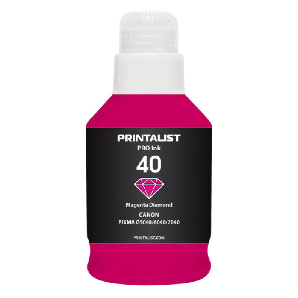 Чорнило Printalist Canon GI-40 для G5040/G6040 190г Magenta (PL40M)