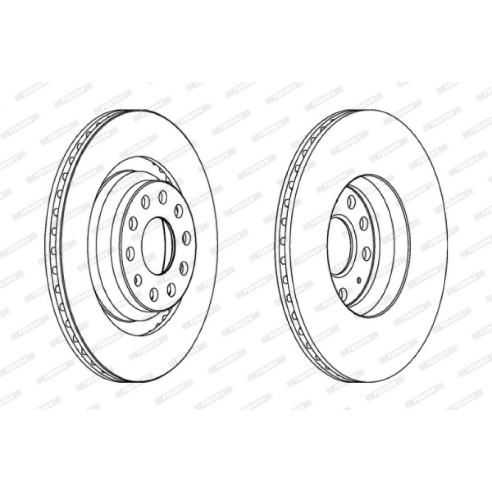 Гальмівний диск FERODO DDF1503C