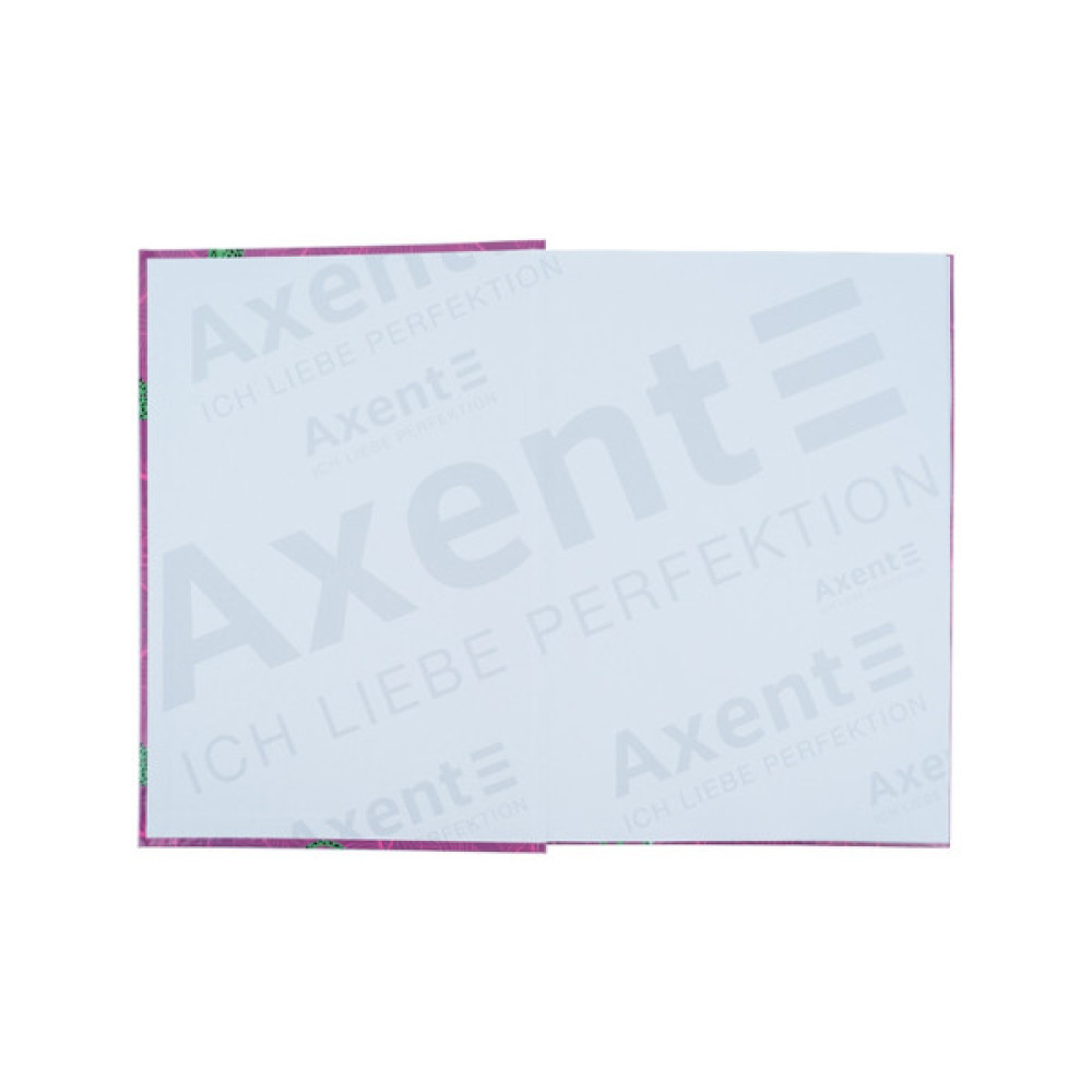 Канцелярська книга Axent Leopard А4 у твердій обкладинці 96 аркуші клітинка, рожева (8422-555-A)