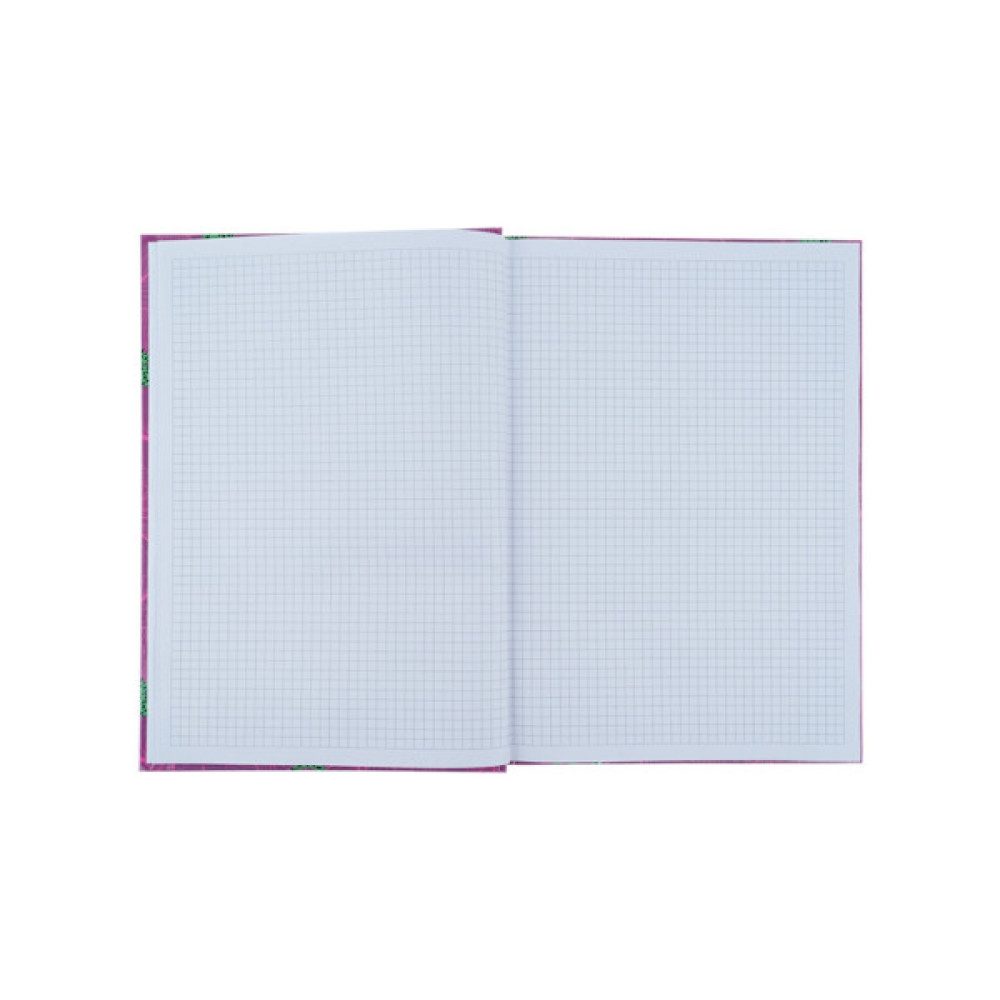 Канцелярська книга Axent Leopard А4 у твердій обкладинці 96 аркуші клітинка, рожева (8422-555-A)