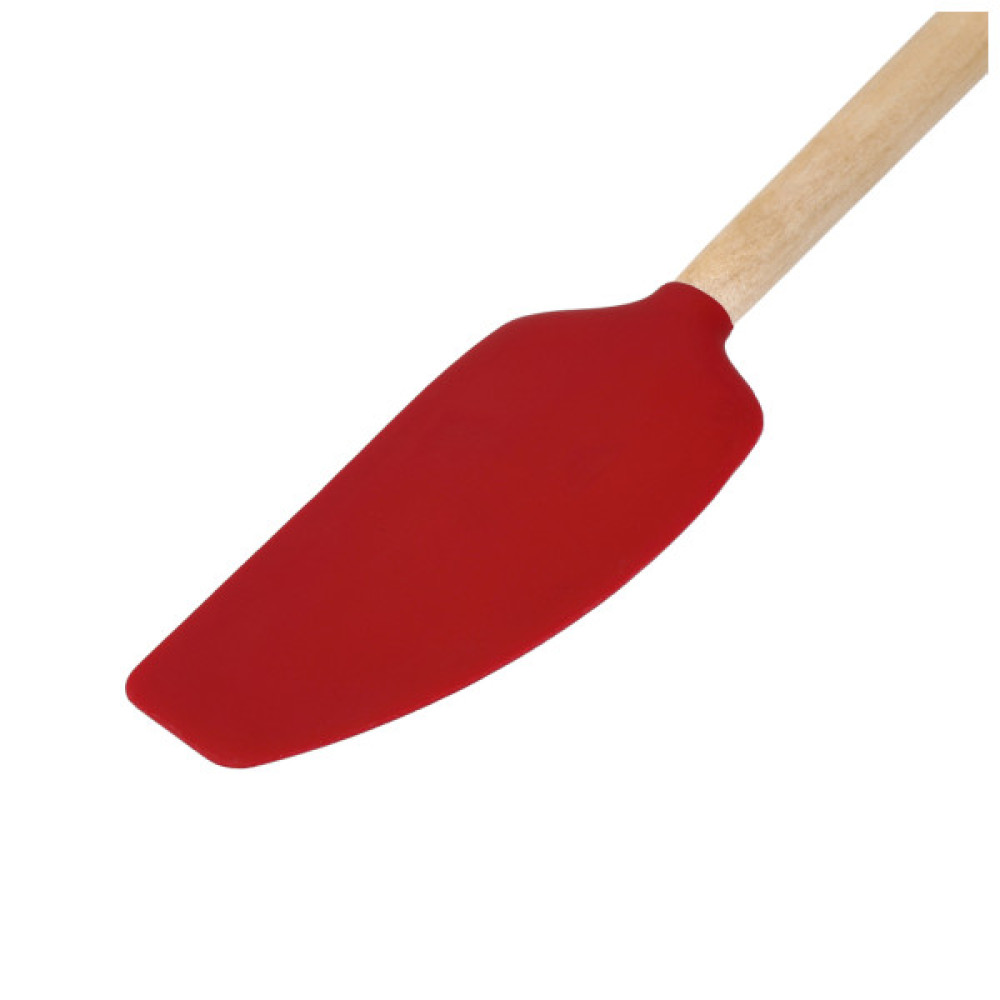 Лопатка кухонна KitchenAid Coreline для тіста, 35,3 см, береза, червоний (KQR732OHERE)