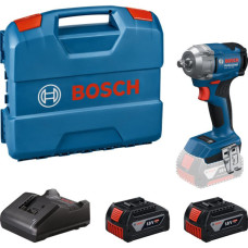 Гайковерт ударний акумуляторний Bosch Professional GDS 18V-350 18В 2x4А·год 85/200/350Нм до 3400об/хв квадрат 1/2" ЗП GAL 18V-20 кейс 1.1кг