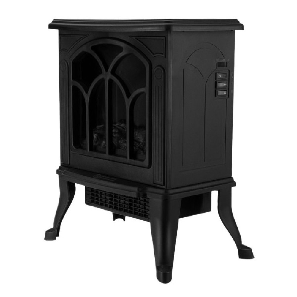 Камін електричний, декоративний Neo Tools, 30м кв, 1500Вт, керамічний нагрів. елемент (PTC), чорний