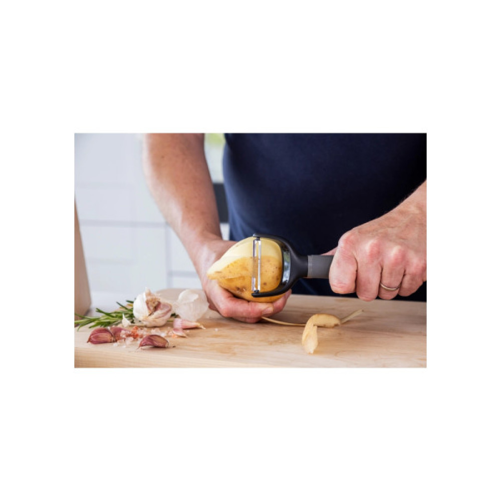 Овочечистка KitchenAid Coreline, горизонтальна 18,8 см, сірий (KAS145OHCGG)