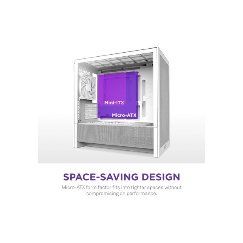 Корпус NZXT H3 Flow All White (CC-H31FW-01)