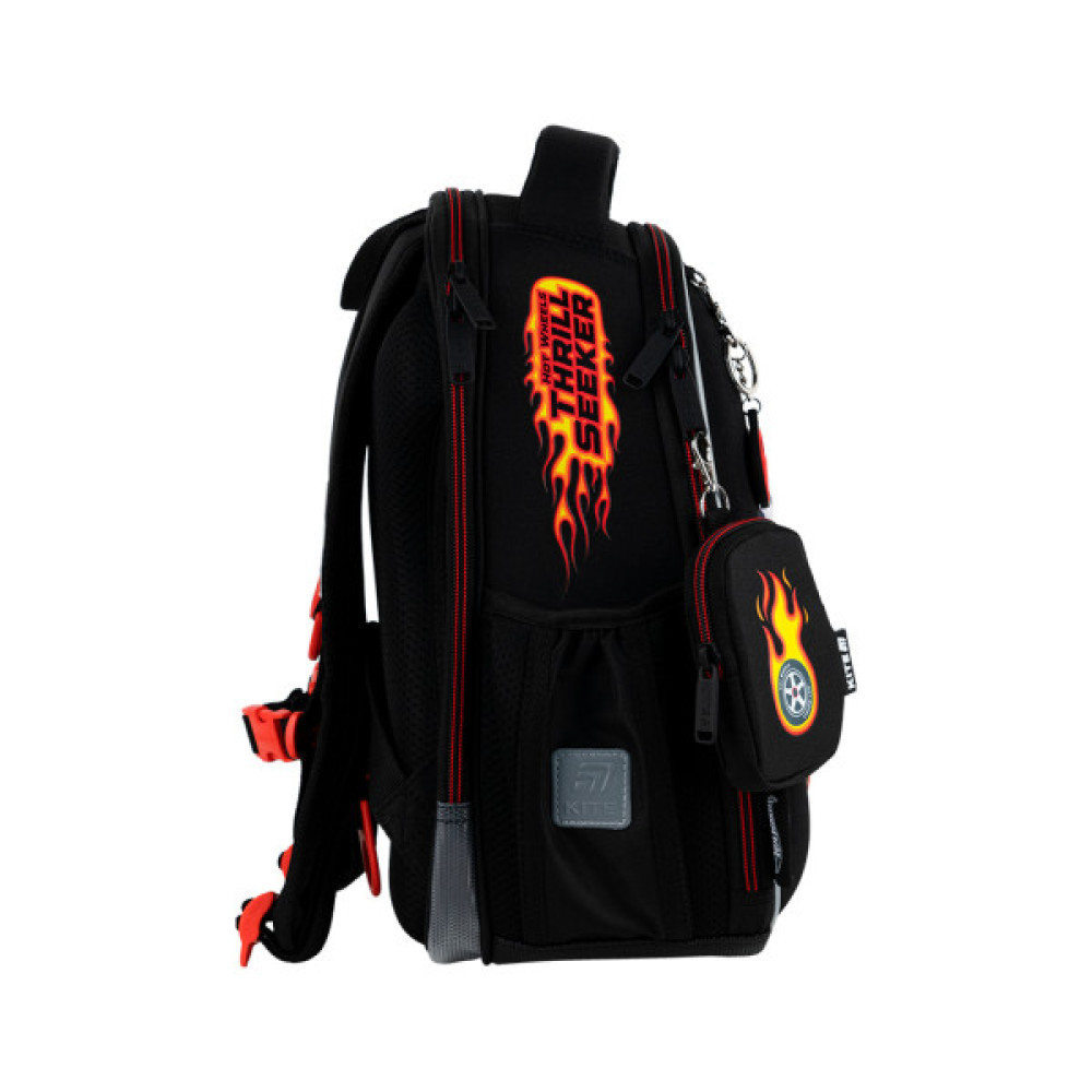 Шкільний набір Kite 555 Hot Wheels (рюкзак + пенал + сумка для взуття) (SET_HW25-555S)