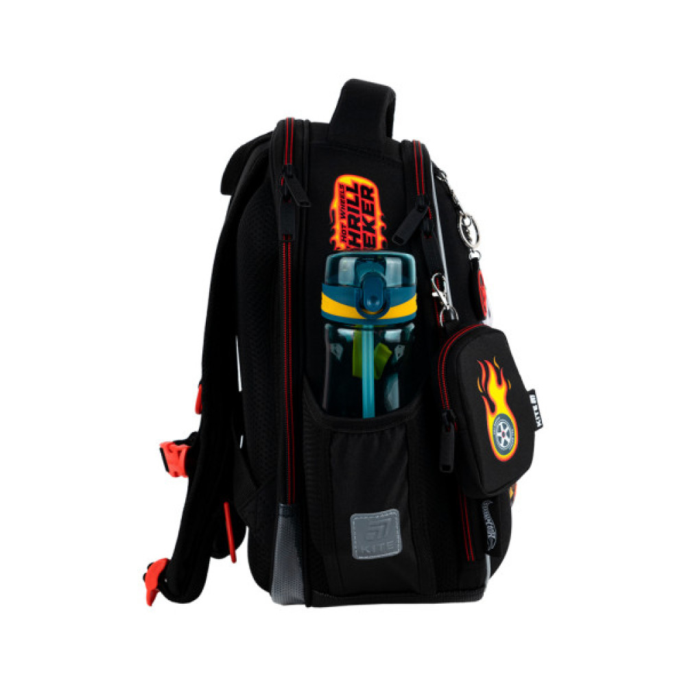 Шкільний набір Kite 555 Hot Wheels (рюкзак + пенал + сумка для взуття) (SET_HW25-555S)