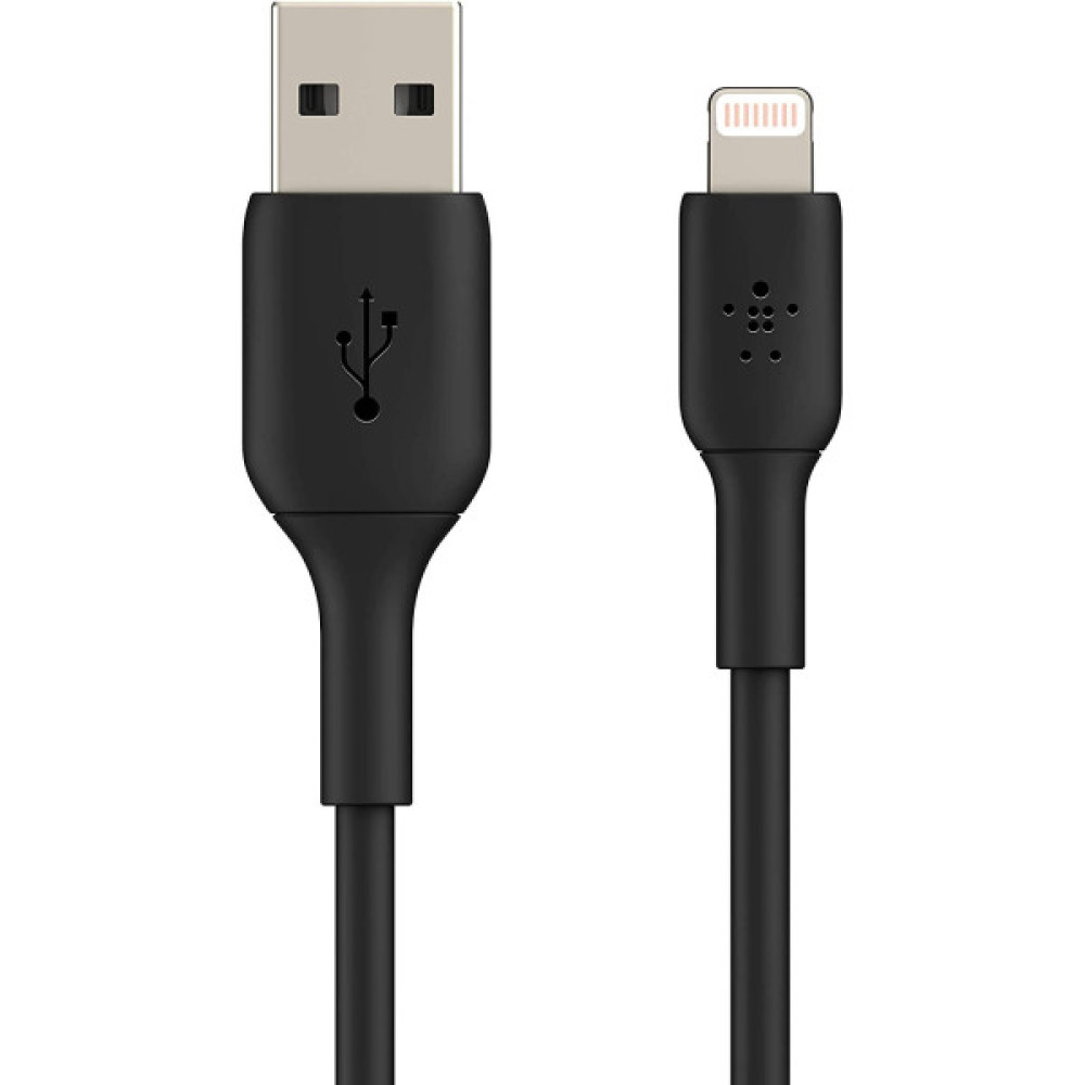 Кабель USB-A > Lightning заряджання/синхронізації Belkin 1м, 12Вт, PVC, чорний