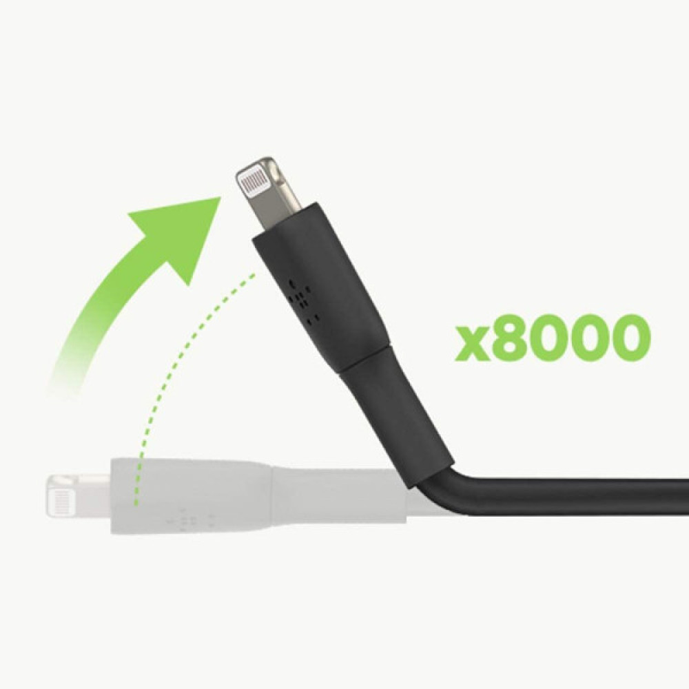 Кабель USB-A > Lightning заряджання/синхронізації Belkin 1м, 12Вт, PVC, чорний