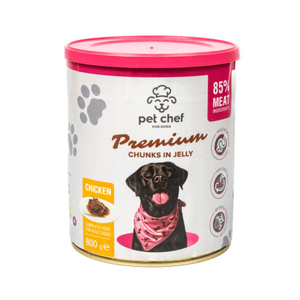 Вологий корм для собак Pet Chef З куркою 800 г (4820255193656)