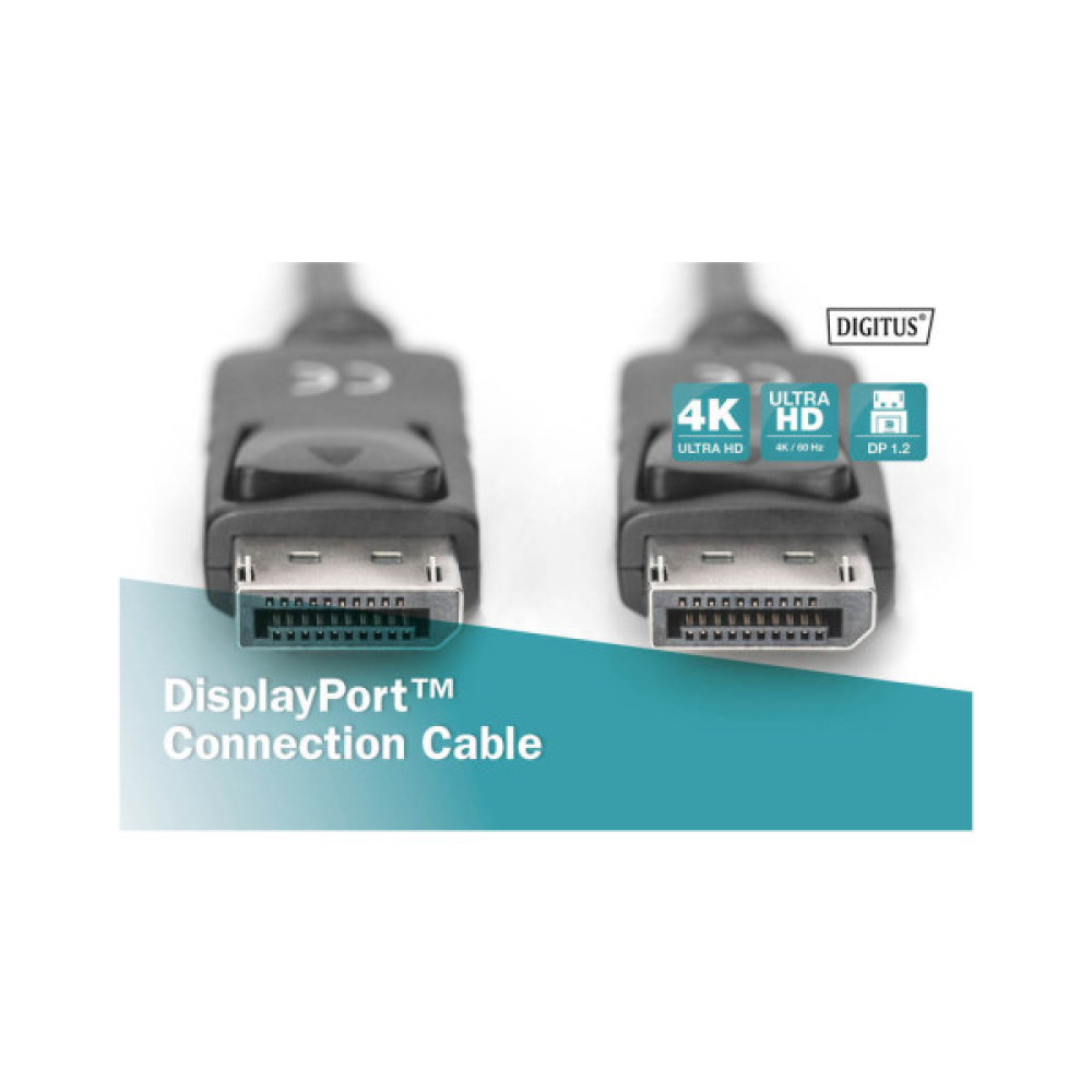 Кабель мультимедійний DisplayPort M to DisplayPort M 15.0m Digitus (AK-340100-150-S)