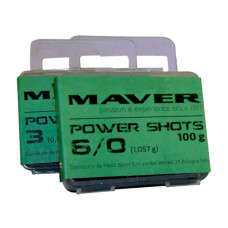 Грузило Maver набір Power Shots 10/0 (2.817g) 100g (1300.36.04)