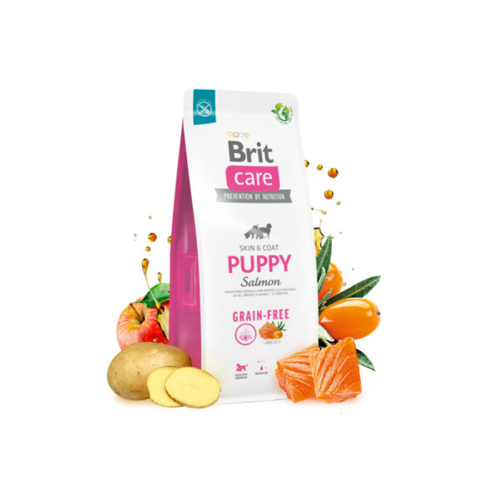 Сухий корм для собак Brit Care Dog Grain-free Puppy беззерновий з лососем 3 кг (8595602558810)